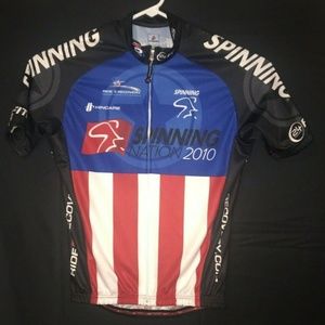 Hincapie spinning nation 2010 men M cycling jersey